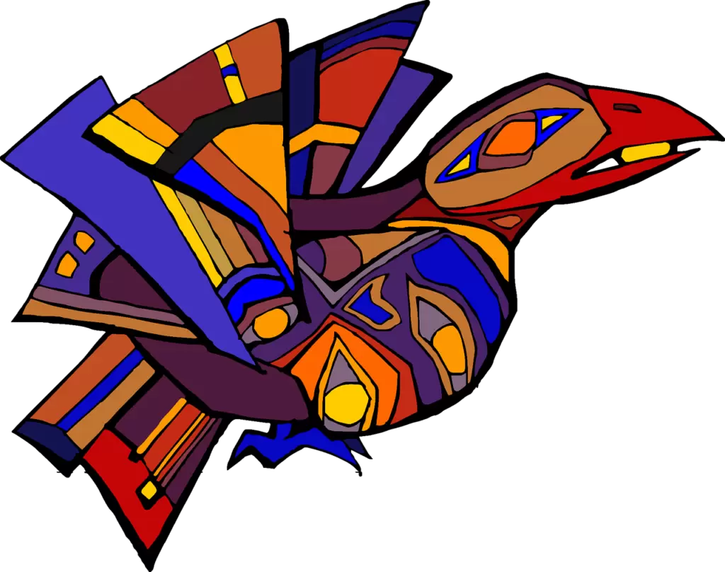 colorful bird art