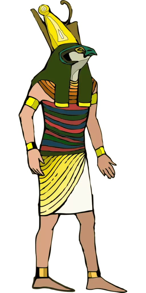 egyptian gods were often depicted as men with animal heads, such as hawks